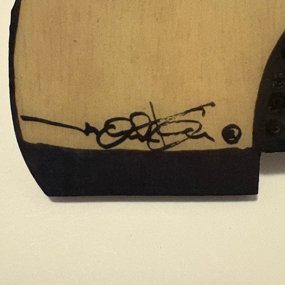 Colorful Golfer Cartoon Wood Cut-Out Wall Art (signed) - Picture 6 of 8